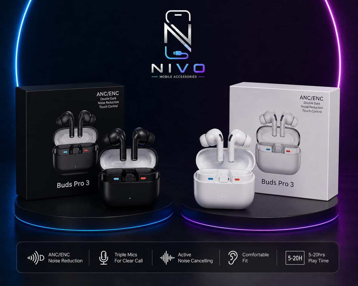 Buds Pro 3 Wireless Bluetooth Earbuds – TWS Stereo Earphones